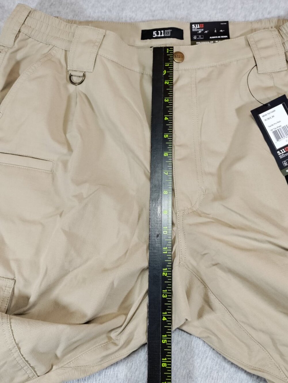 5.11 Tactical Taclite Pro Pants Mens 38x30 Khaki Ripstop Cargo NWT - Picture 4 of 7